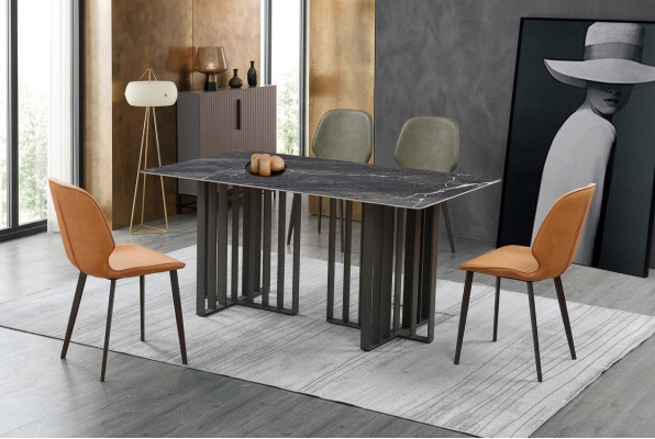 Table Chair Dining Room Furniture Armchair Set Suite Group Tables 5-piece.