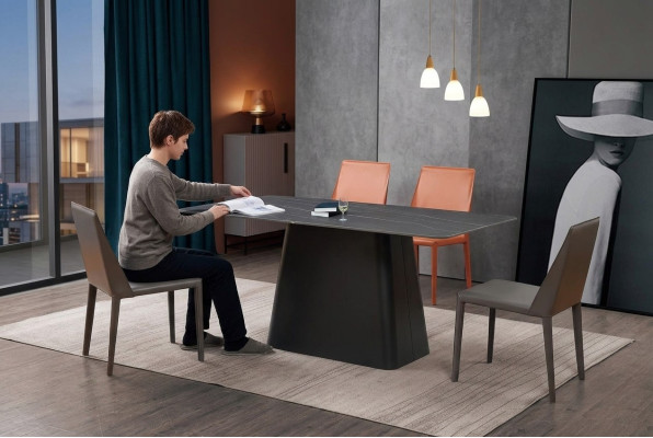 Modern dining table wood table wood design tables stainless steel table dining room 180x90