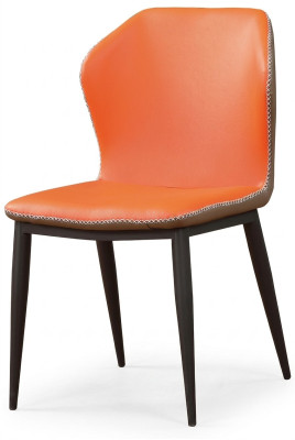 Chair set seat cushion suite modern dining room chairs backrest leather wood