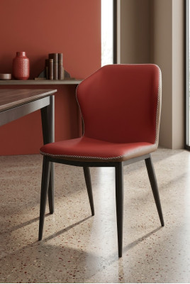 Chair 1x Luxury Design Upholstered Design Chairs Seat Back Office Dining Room Wood New.