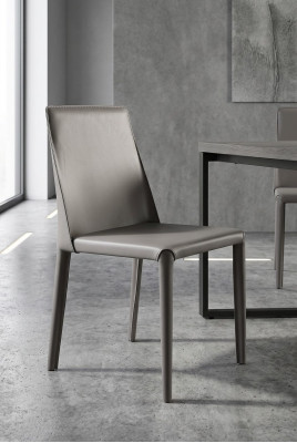 Modern armchair chair 1x dining room TV seat upholstered chair gray lounge chair new.