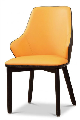 Dining Room 1x Chair Set Seat Genuine Chairs Upholstered Lean Designer Wood Armchair