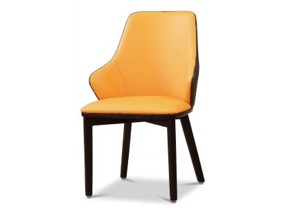 Dining Room 1x Chair Set Seat Genuine Chairs Upholstered Lean Designer Wood Armchair