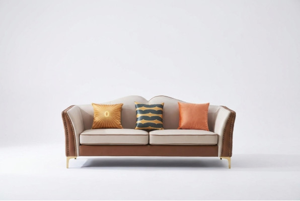 Sofa three-seater couch classic new upholstery 3-seater leather decor couches