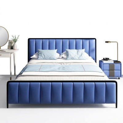 Classic bed double bed bed 2x nightstands wood design new beds 3-piece set