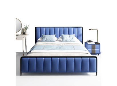 Classic bed double bed bed 2x nightstands wood design new beds 3-piece set
