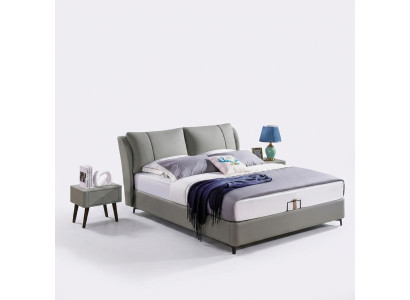 Bed 2x Nightstand 3-piece Bedroom Set Design Modern Luxury Bed Group New