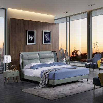Bed 2x Nightstands 3-piece Italian Furniture Bedroom Beds Wood New Set