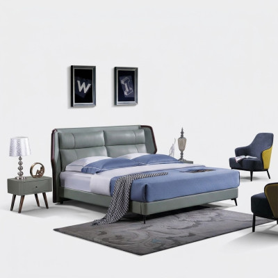 Bed 2x Nightstands 3-piece Italian Furniture Bedroom Beds Wood New Set