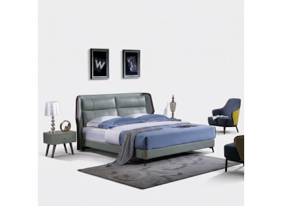 Bed 2x Nightstands 3-piece Italian Furniture Bedroom Beds Wood New Set