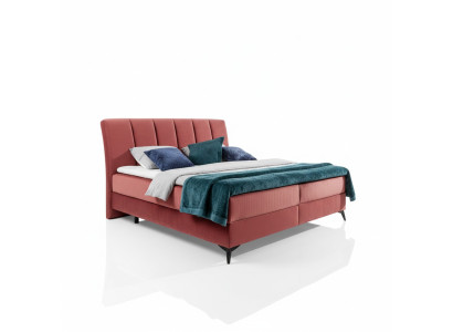 Upholstered Design Bed Luxury Double Hotel Beds Matrimonial Sleeping Room Textile 180x200cm