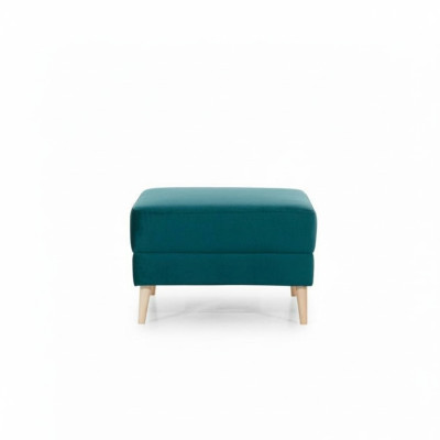 Footstool, ottoman, pouf, living room, designer stool, leather, textile
