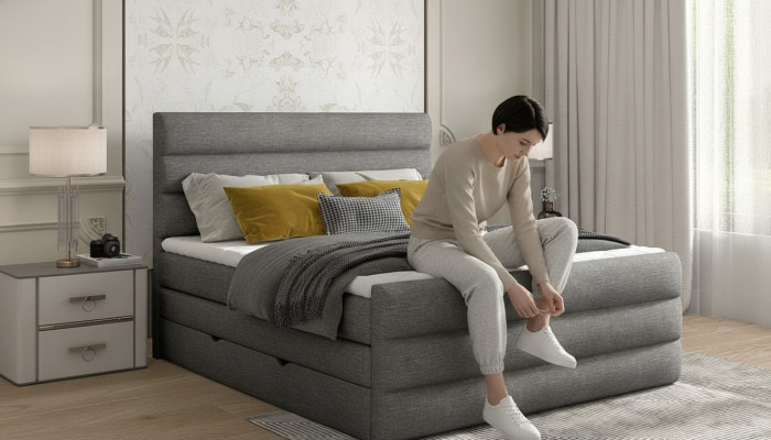 Luxury box spring bed design beds hotel furnishing double bed 140/160/180x200