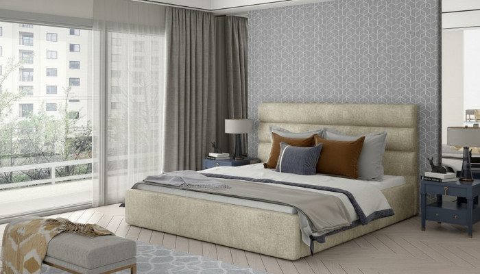 Designer bed upholstered bed double bed royal beds double bed bedroom NEW