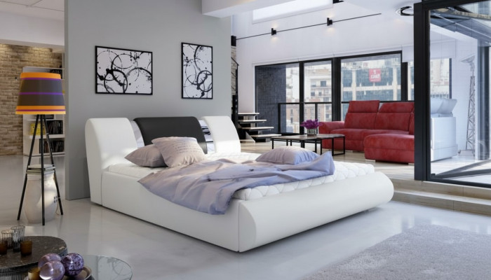 Luxury Box Spring Bed Black White Beds Bedroom Furniture Design Double Hotel