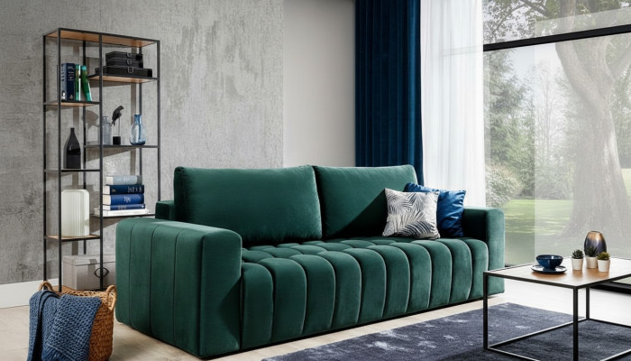 Classic Three-Seater Couches Upholstered Sofa 3-Seater Textile Couches Fabric Sofa New