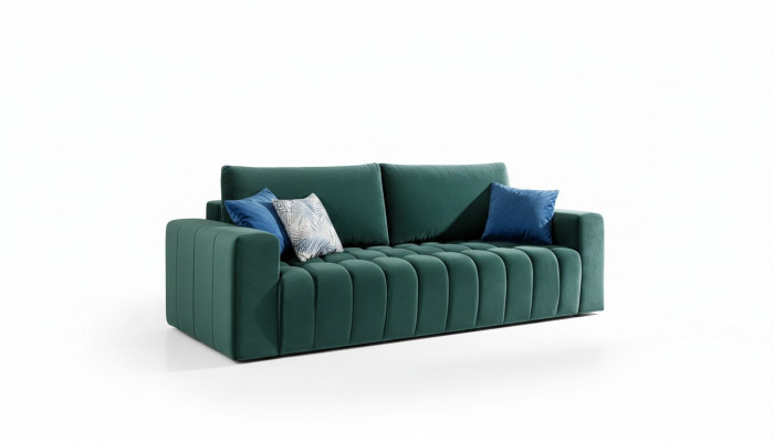 Classic Three-Seater Couches Upholstered Sofa 3-Seater Textile Couches Fabric Sofa New