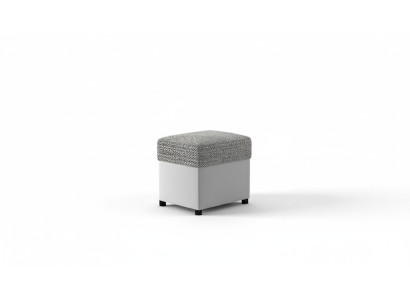 Ottoman Upholstered Ottoman Footrest Furniture Living Room Benches Seat Textile Gray