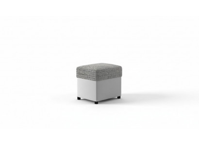 Ottoman Upholstered Ottoman Footrest Furniture Living Room Benches Seat Textile Gray