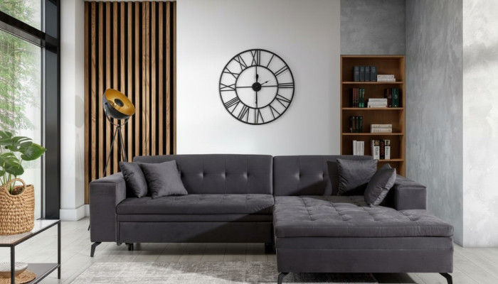 Design living landscape L-shaped corner sofa couch upholstery fabric suite sofa corner new