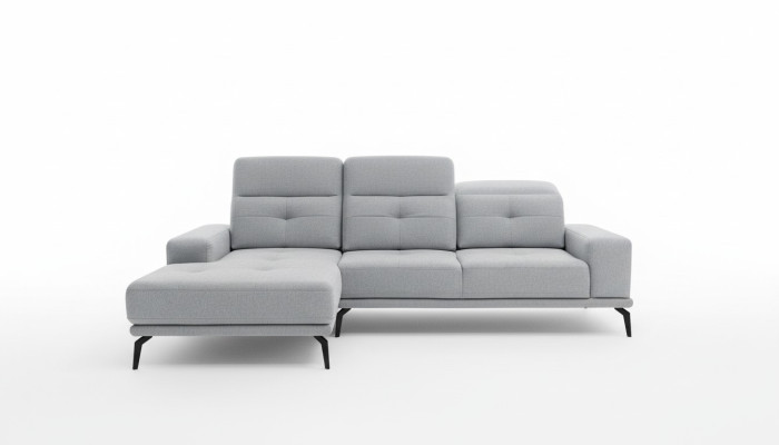 L-shaped corner sofa fabric seating suite designer living landscape textile couch sofa new