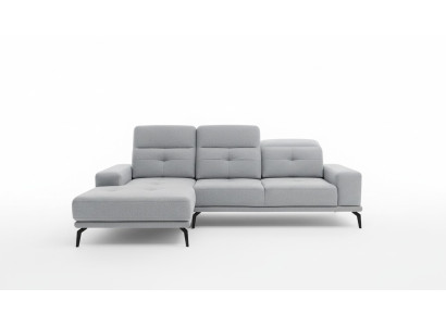 L-shaped corner sofa fabric seating suite designer living landscape textile couch sofa new