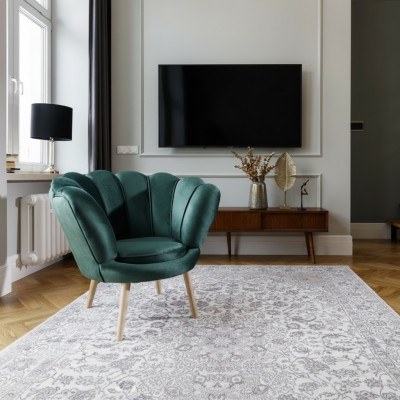 Armchair Club Lounge Chair Upholstery Sofa 1-Seater Relax TV Green