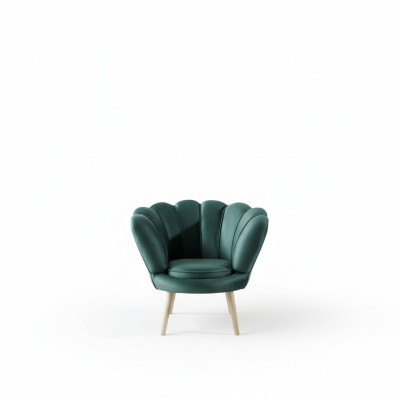 Armchair Club Lounge Chair Upholstery Sofa 1-Seater Relax TV Green