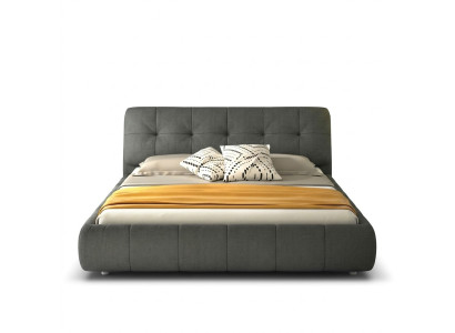 Design upholstered bed beds leather double hotel marriage bedroom box spring box new