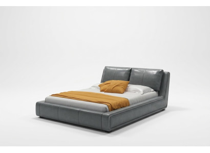 Designer bed luxury double leather hotel metal beds double bedroom new