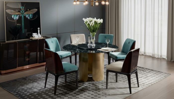 Dining table with 4 chairs, dining set, dining room group, modern furniture