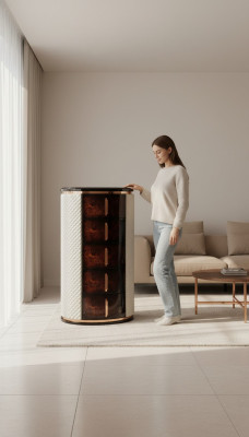 Tall dresser, brown luxury cabinet, modern design furniture, wood dressers, living room.
