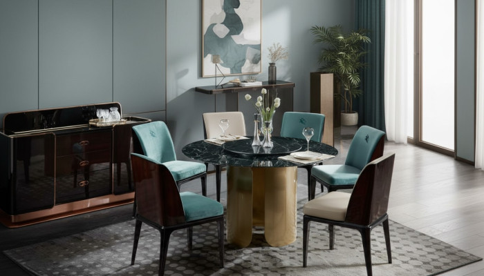 Chair Blue Dining Room Modern Chairs Design Furniture Luxury Designer Interior New