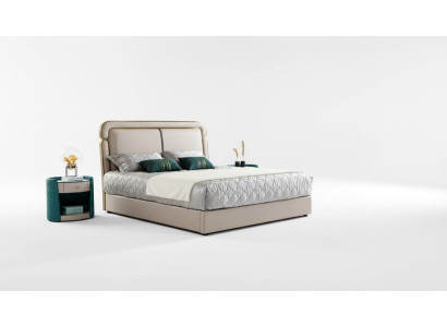 Bedroom set, console table, stool, nightstand, bed, bedroom furniture.