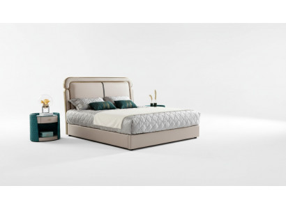 Bedroom set, console table, stool, nightstand, bed, bedroom furniture.