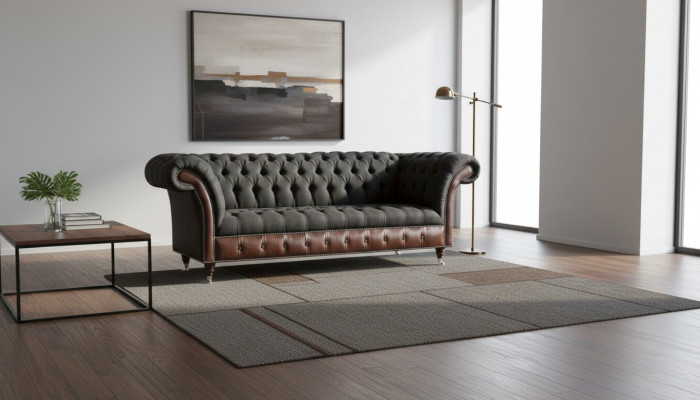 Chesterfield black living room fabric design couches upholstery sofa new leather sofa