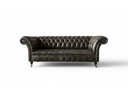 Chesterfield 3 Seater Modern Design Couches Leather Sofa XXL Seating Furniture Sofas