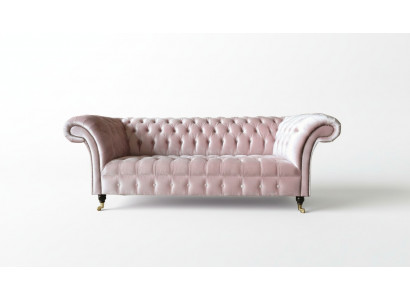 Chesterfield 3-Seater Light Pink Creative Furniture New Living Room Modern Design Sofa