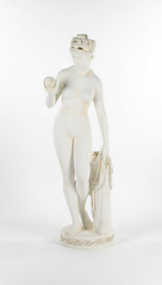 Antique Marble Style Statue Eva with Apple XXL Figure Statues Sculpture Decor PG010