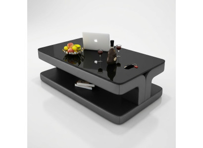 Designer coffee table upholstered table leather glass modern tables glass