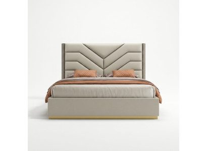 Bed Pillow Design Luxury Wood Double Beds Matrimonial Bedroom Leather Hotel Furniture