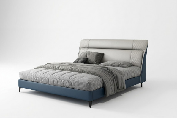 Luxury hotel beds double bed design wood modern furniture bedroom