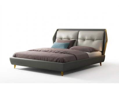 Designer leather bed luxury upholstered beds 180x200 furniture bedroom