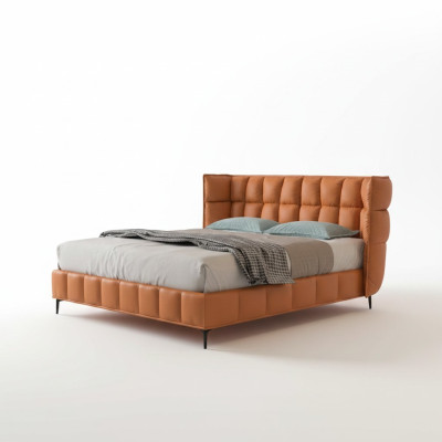 Bed Cushion Design Luxury Hotel Beds Matrimonial 180x200cm Leather Double