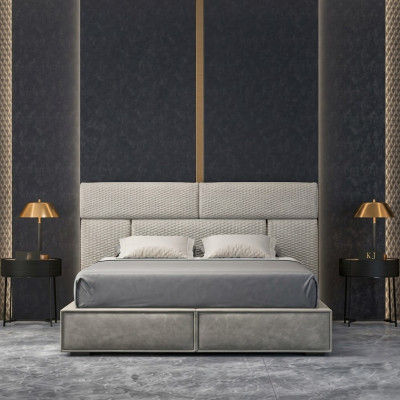Beds Design Double Bed Marriage Modern Hotel Frame Sleep Room
