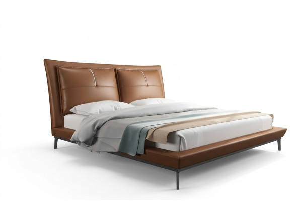 Designer bed bedroom beds hotel leather Italian furniture