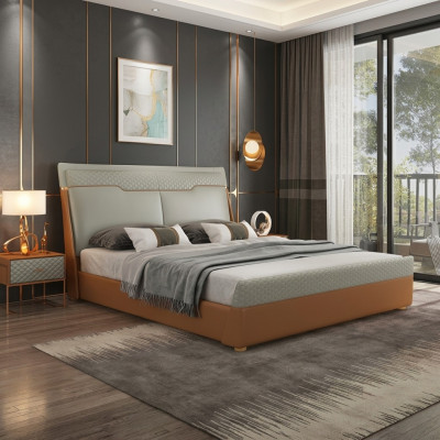 Luxury bedroom bed upholstery design luxury double beds leather hotel