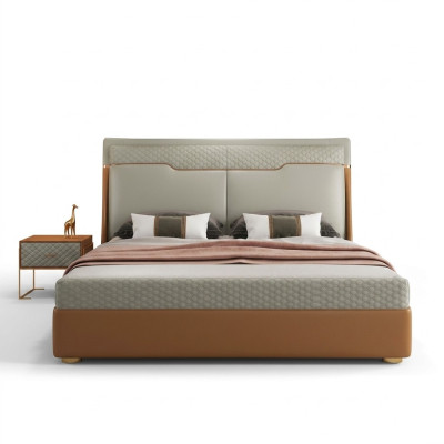 Luxury bedroom bed upholstery design luxury double beds leather hotel