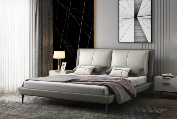 Bedroom bed, bed, double bed, youth bed, fabric bed, bed frame