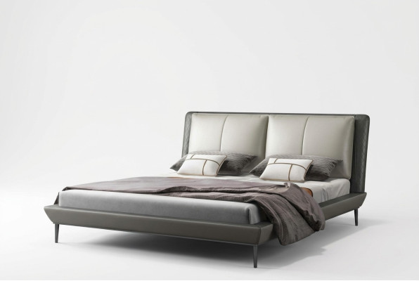 Bedroom bed, bed, double bed, youth bed, fabric bed, bed frame